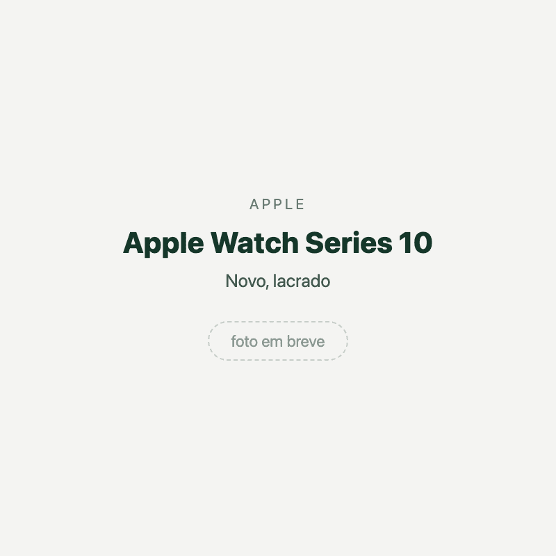 Apple Watch Series 10 — imagem provisória, foto do aparelho ainda não disponível