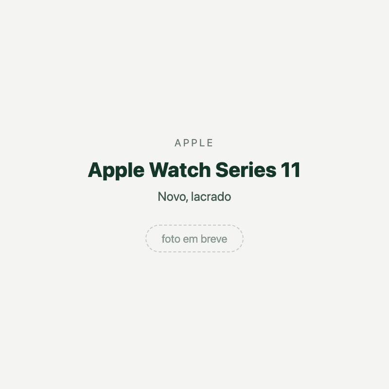 Apple Watch Series 11 — imagem provisória, foto do aparelho ainda não disponível