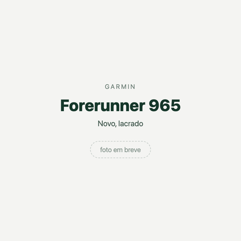 Forerunner 965 — imagem provisória, foto do aparelho ainda não disponível