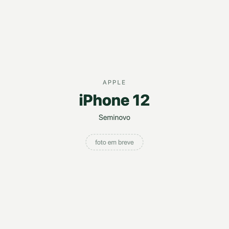 iPhone 12 — imagem provisória, foto do aparelho ainda não disponível