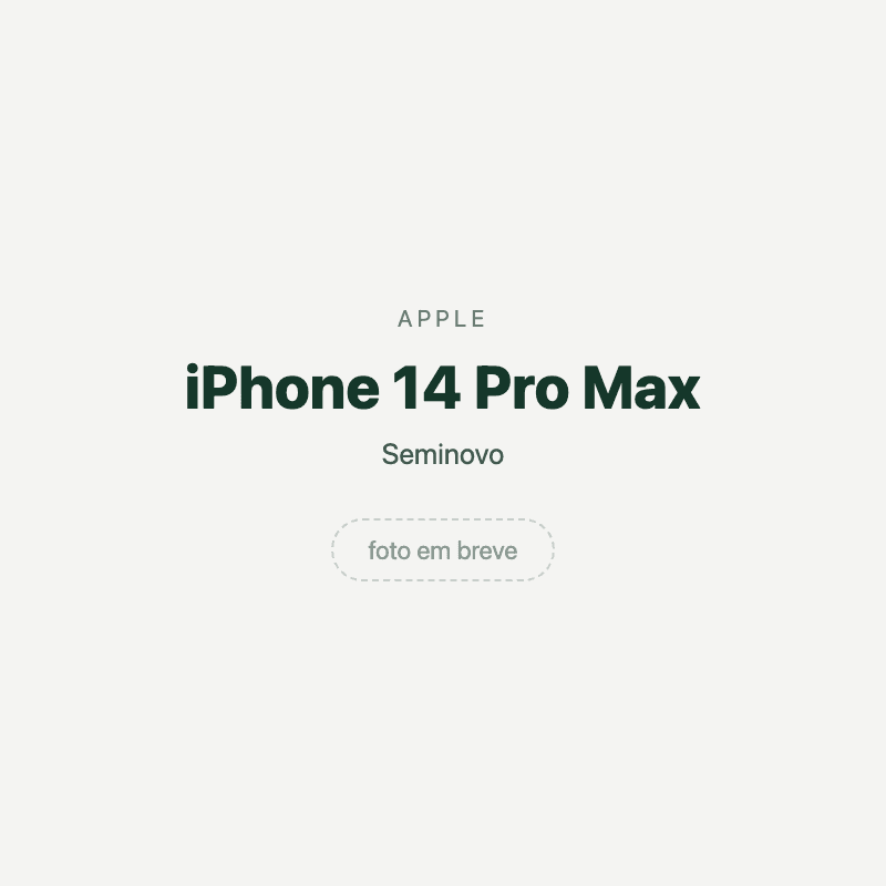 iPhone 14 Pro Max — imagem provisória, foto do aparelho ainda não disponível